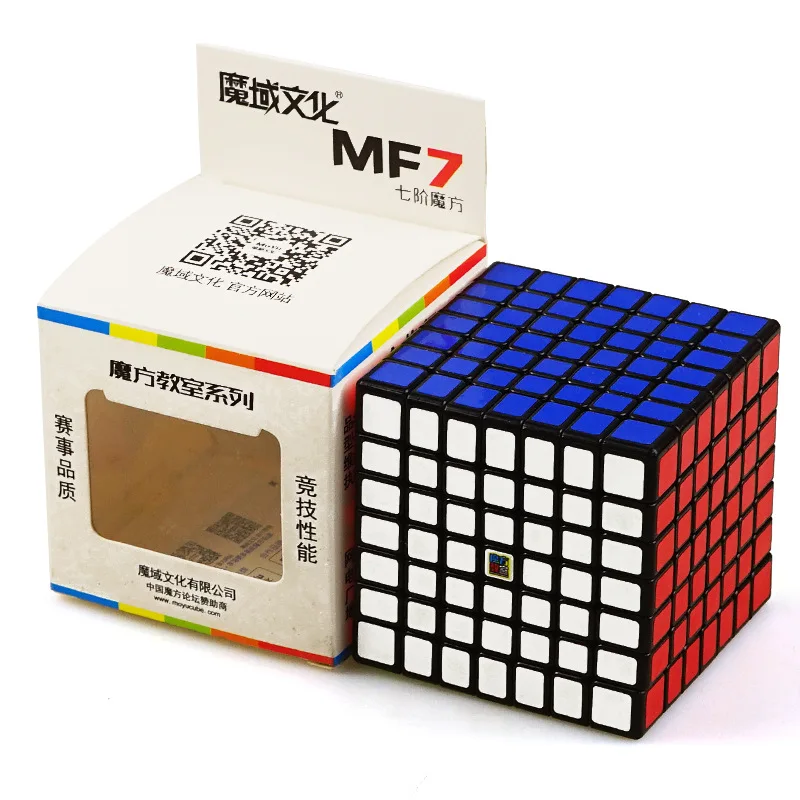 MoYu Mofangjiaoshi MF7 7x7 Волшебная головоломка кубик без наклеек 7x7x7 черная профессиональная соревновательная скоростная куб обучающий игрушка