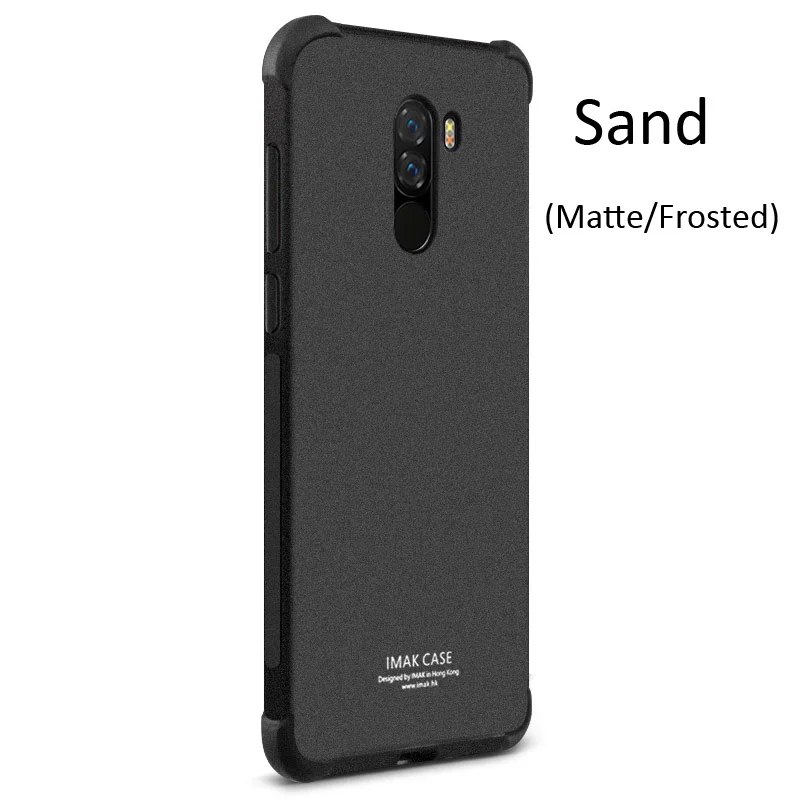 Sand IMAK подушка безопасности для чехол для Xiaomi Pocophone F1 Poco F1 выдерживает падение ударопрочный противоударный силиконовый чехол-накладка из мягкого ТПУ - Цвет: Sand