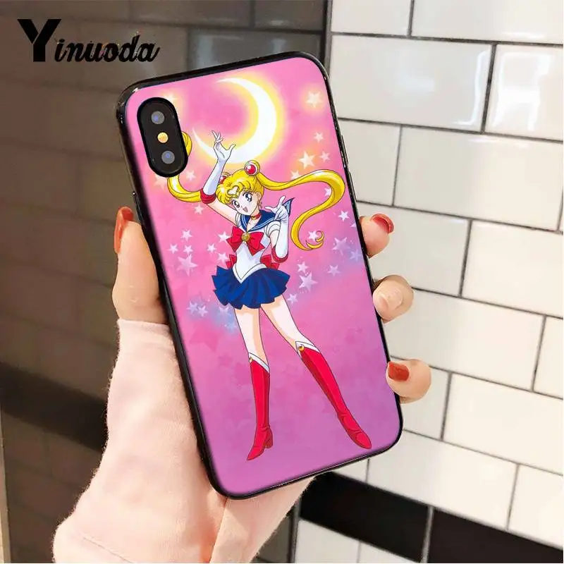 A7 Yinuoda Сейлор Мун эстетическое красивое аниме девушка чехол для телефона для iPhone 5 5Sx 6 7 7plus 8 8Plus X XS MAX XR 10 11 11pro 11promax - Цвет: A7