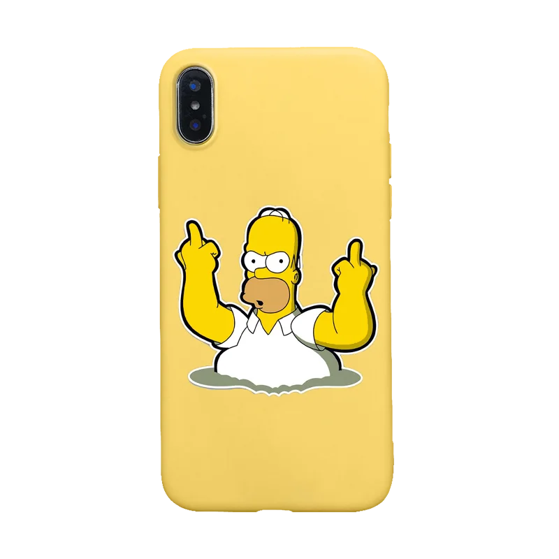 Чехол для телефона Homer J. Simpson силиконовый чехол из ТПУ iPhone11 5 5S SE 6 6s 7 8 PLUS XR XS MAX