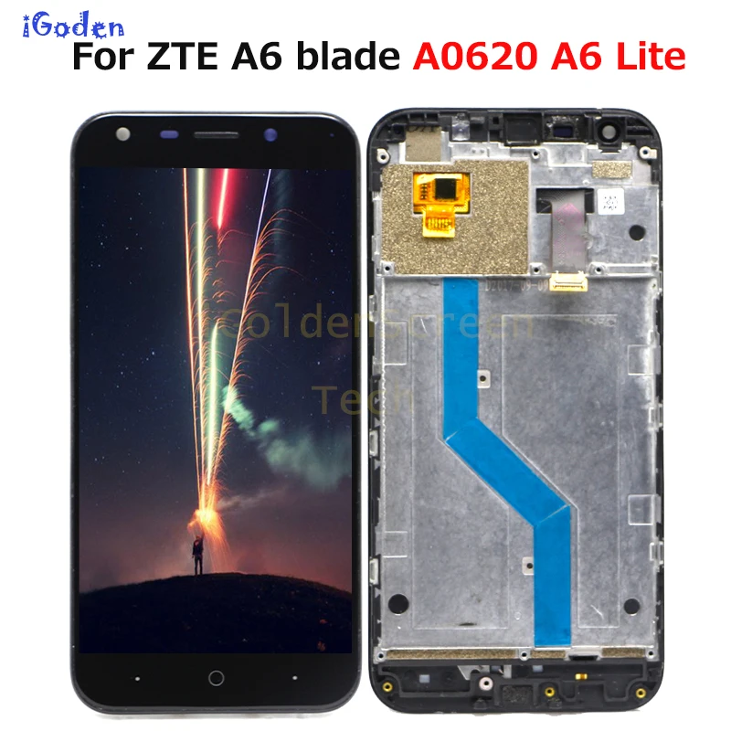 С рамкой для ZTE Blade A6 lite ЖК-дисплей A0620 A0621 A0622 LCD | Мобильные телефоны и аксессуары