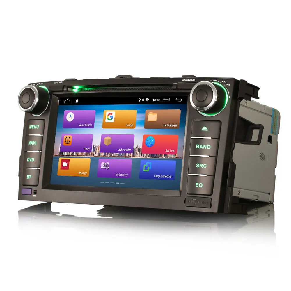 Erisin ES2917A 7 "автомобильный мультимедийный плеер авто радио Android 9 0 DAB + DVR OBD GPS для