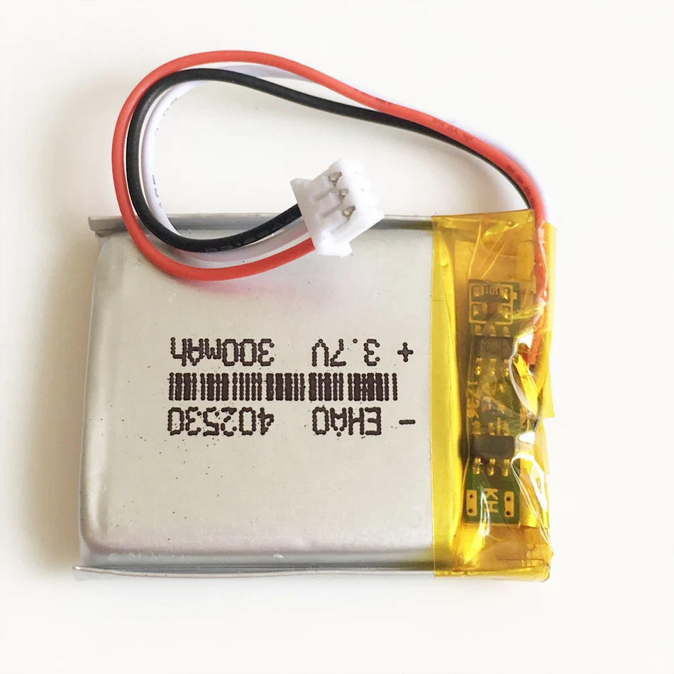 3,7 в 300 мАч литиево-полимерный lipo аккумуляторная батарея 402530 JST 1,25 мм 3pin разъем для MP3 gps bluetooth гарнитура smartwatch