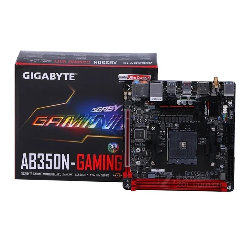 MINI-ITX ITX для Gigabyte GA-AB350N-Gaming wifi настольный мини материнская плата AB350N-GamingB350 разъем AM4 DDR4