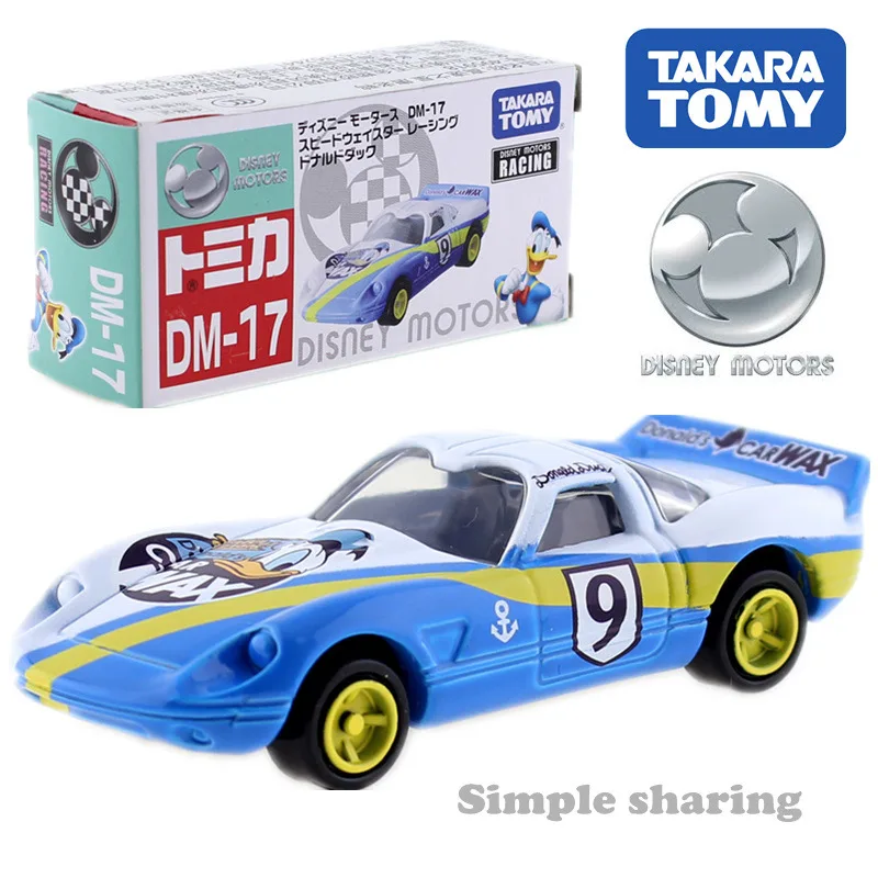 495918 Takara Tomy Tomica Diseny Дональд Дак модель автомобиля Комплект аниме фигурка мотоцикл литье под давлением горячие детские игрушки Забавный ребенок безделушка - Цвет: 495918