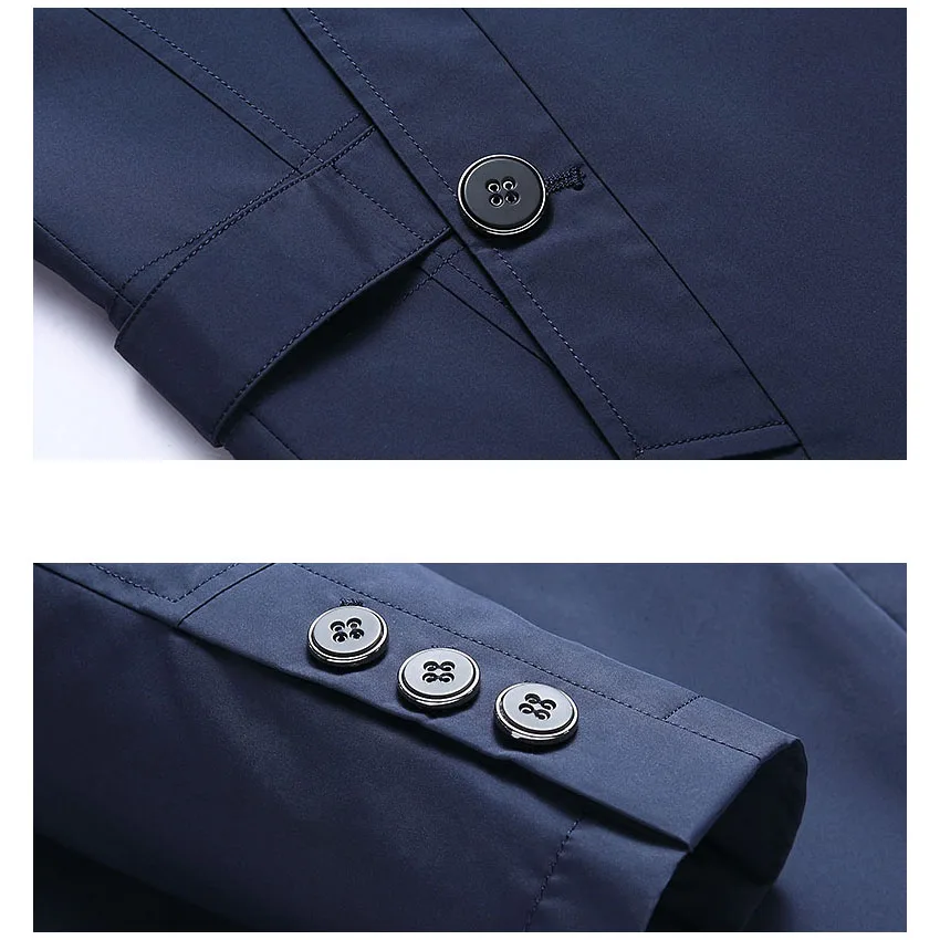 Модные однотонные тонкие мужские однобортные пальто с отложным воротником