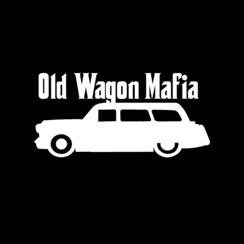 13 см * 6 3 автомобильный Стайлинг вагон мафия старый Забавный виниловый автомобиль