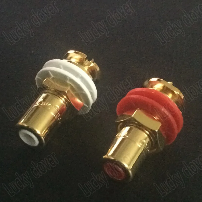 10 шт. DIY бутик медный аллювиальный Золотой RCA дюйм DAC уровень усилитель шасси аудио