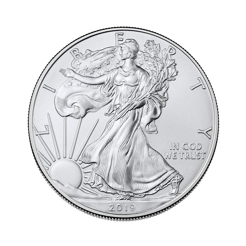 Новинка 2019 Серебряная Богиня Свободы 1 доллар США монеты с изображением орла