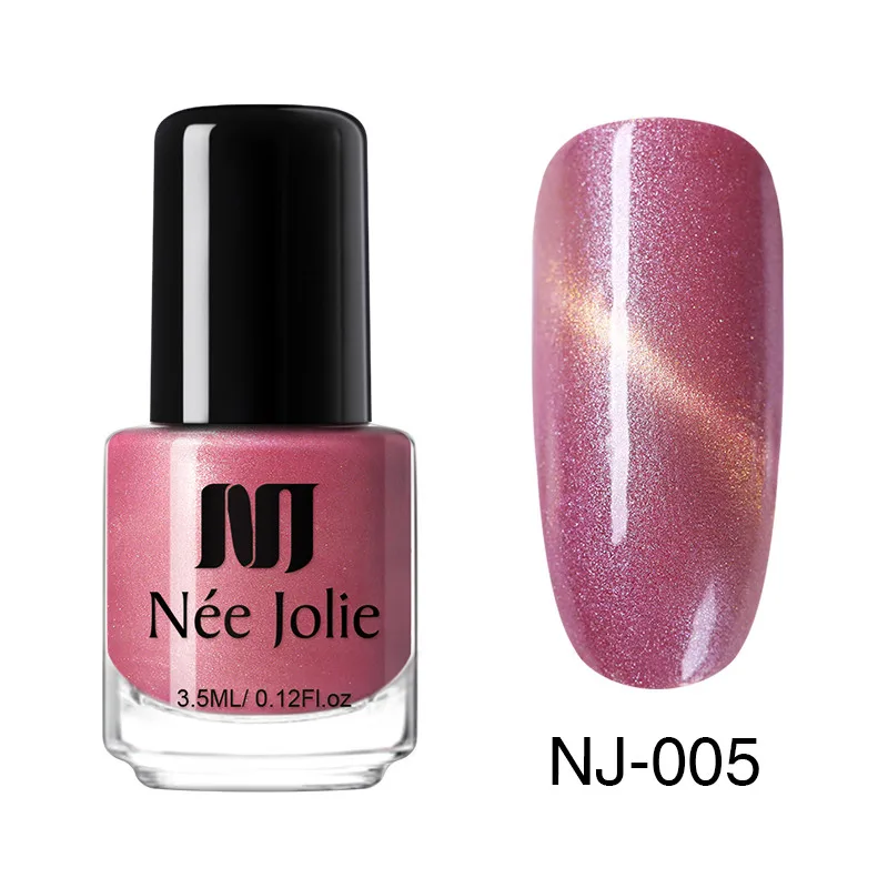 1pc-011 NEE JOLIE 1 бутылка голографический лак для ногтей с эффектом «кошачий глаз» Хамелеон для использования с магнитом кошачьи глаза замачивают лак для ногтей 22 цвета для дизайна ногтей - Цвет: 1pc-011