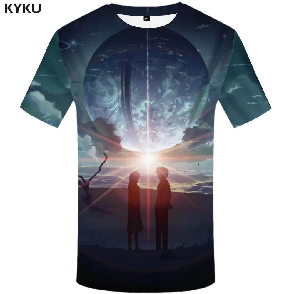 3d t shirt 01 KYKU Tiger Футболка мужская 3d футболка Забавные футболки черная футболка в стиле панк-рок одежда Аниме король готика мужская одежда s - Цвет: 3d t shirt 01
