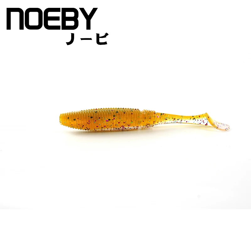 NOEBY 6 шт./лот 75 мм/3 г мягкая рыболовная приманка воблеры червь окунь Т образный