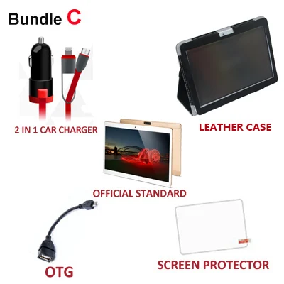 Bundle C Onda V10 4G планшетный ПК 10,1 ''ips 1920*1200 MTK6753 Восьмиядерный Android 7,0 телефонный звонок Две sim-карты двойной режим ожидания gps - Комплект: Bundle C