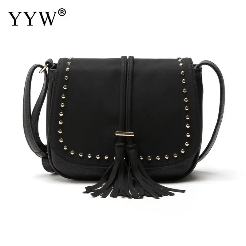 

Small Bags For Women 2018 Messenger Bags Leather Female Tassels Sweet Shoulder Bag Vintage Leather Handbags Bolsa Feminina