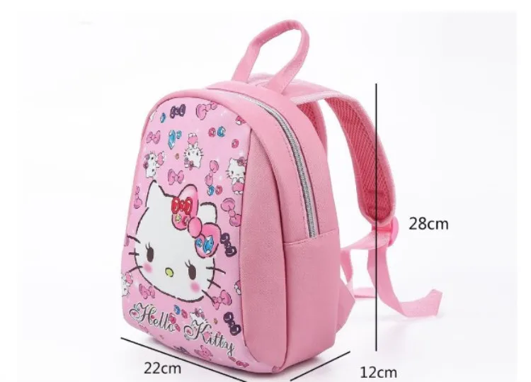 Милый рюкзак Hello kitty для девочек, сумка, кошелек, KW-1063