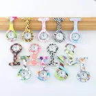 Силиконовая брошь с арабскими цифрами и круглым циферблатом для медсестер, карманные часы