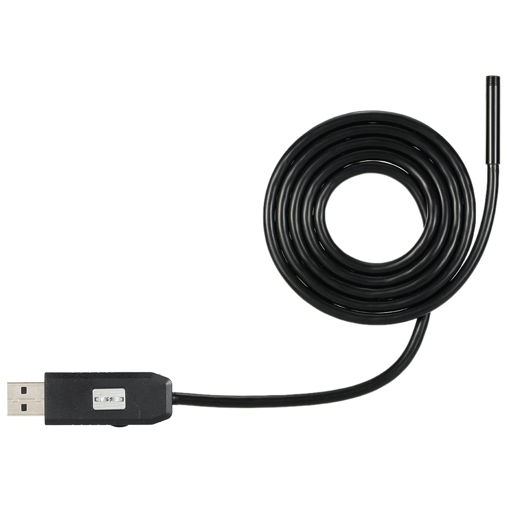 Эндоскоп с объективом 7 мм Водонепроницаемый Бороскоп для осмотра 6 светодиодов