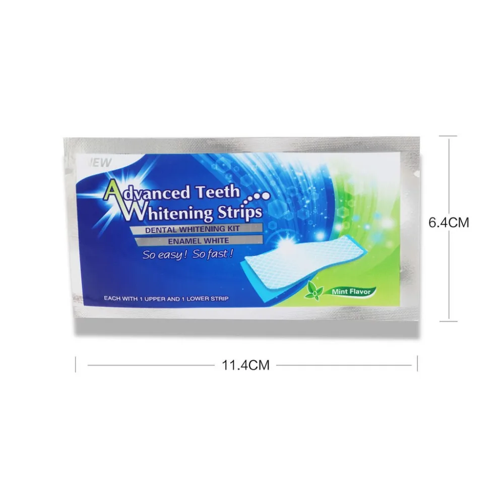 28 шт./кор. 14pouches эффекты зубные Whitestrips Расширенный отбеливающие полоски для зубов