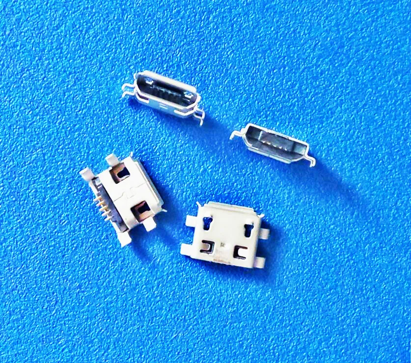 10 шт. разъем Micro USB Тип B Женский 5-контактный Хвостовая плата 0 8 мм пайки Разъемы