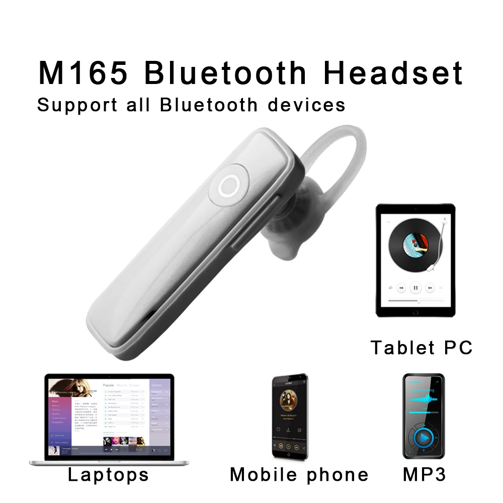 M165 Bluetooth гарнитура в бизнес M163 автомобильные Беспроводные спортивные наушники с
