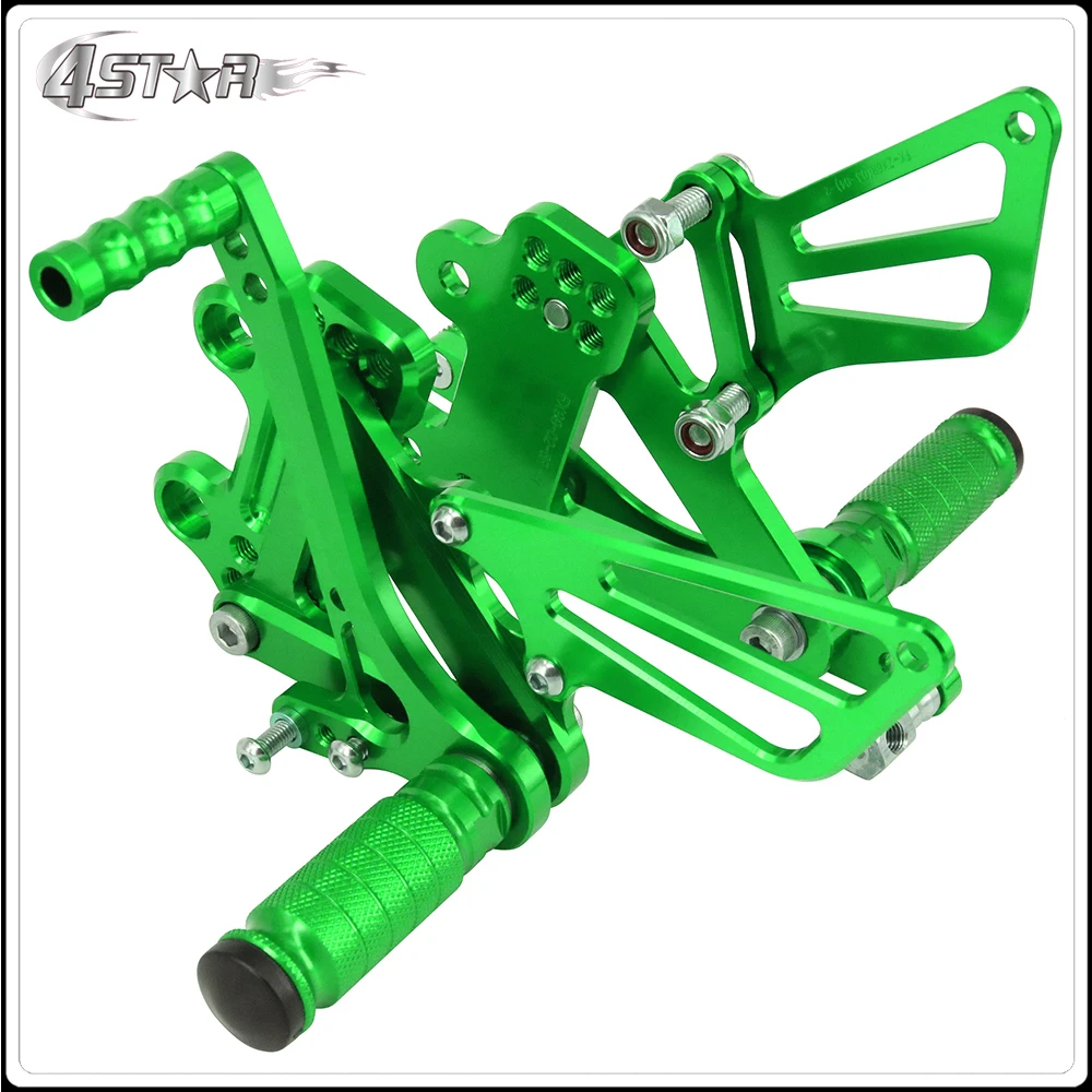 Алюминиевые Регулируемые подножки для мотоцикла с ЧПУ KAWASAKI Ninja ZX6R 99 02 ZX9R 03 ZZR600 05