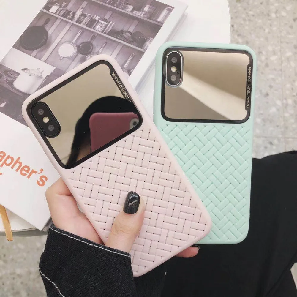 Модные сетчатые мягкие чехлы с узором для iPhone XS Max XR X чехол iphone 7 6 6s 6plus 8 8Plus