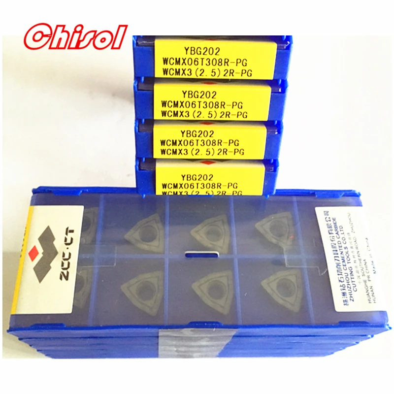 U дрель карбдная вставка WCMX030208R-PG / WCMX040208R-PG WCMX050308R-PG WCMX06T308R-PG WCMX080412R-PG YBG202 лезвие |