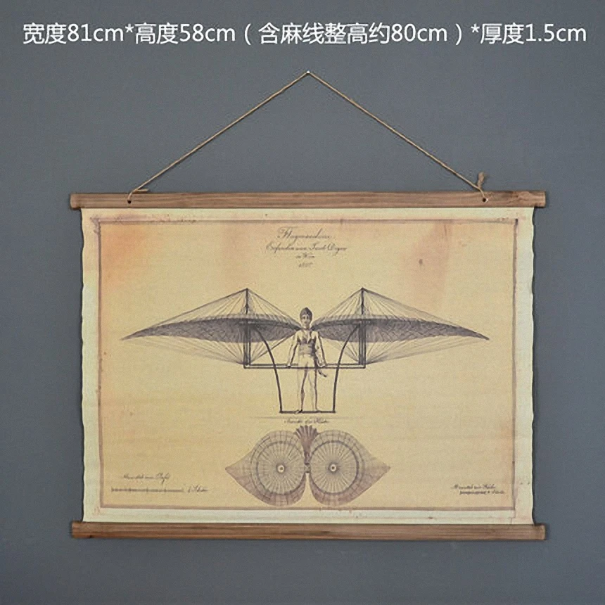 Большой льняной постер в стиле ретро с аэрозольным рисунком Раскрашивание