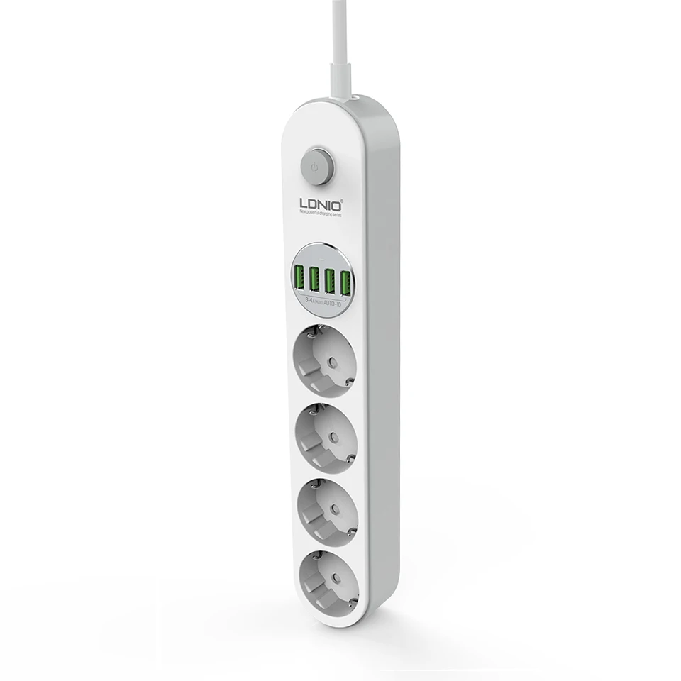 Настольное зарядное устройство LDNIO с 4 USB-портами для мобильного телефона 5 В/3 А