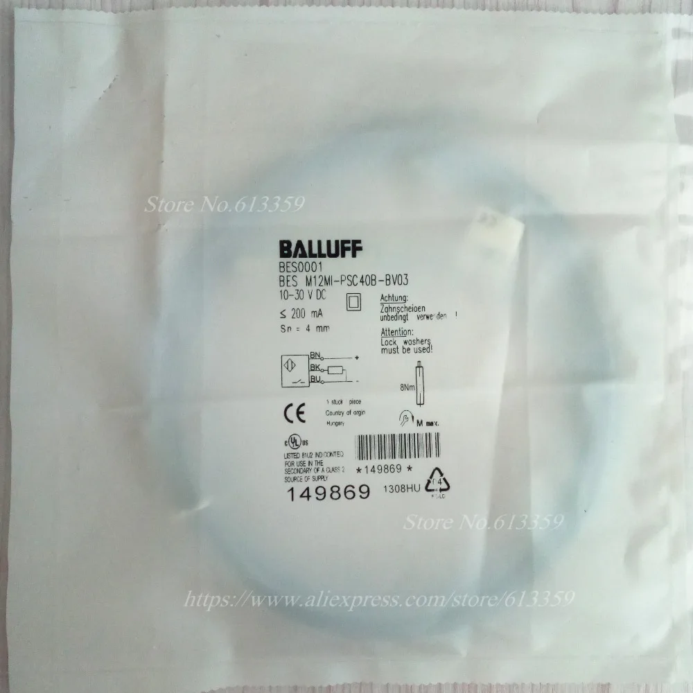 BES M12MI-PSC40B-BV03 PNP NO 3 Wire Balluff датчик приближения новый высококачественный один год