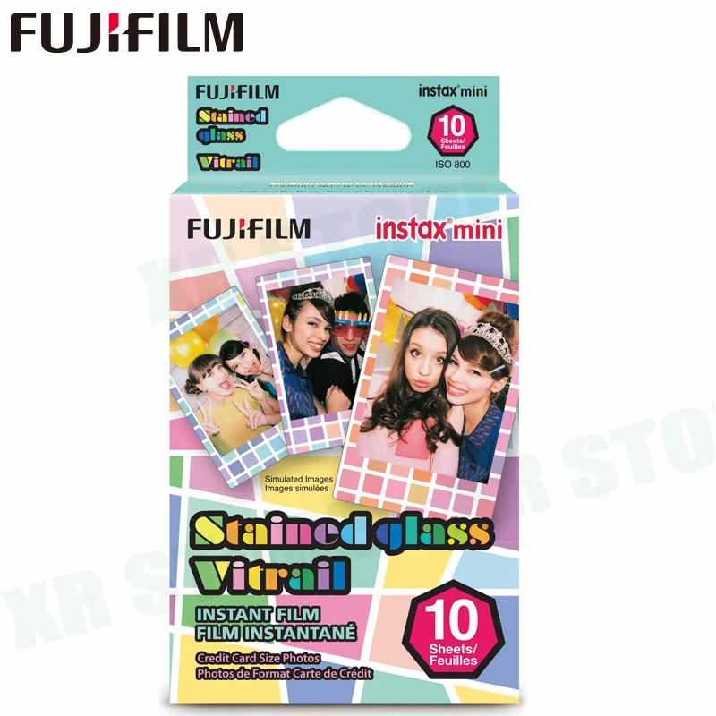 Белая пленка для Fuji Instax Мини 11 8 9 витражная витраила камеры Instant Фотобумага 10