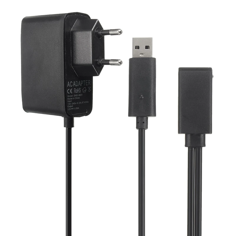 AC 100 В-240 В Питание ЕС переходник зарядка через usb Зарядное устройство для microsoft Xbox