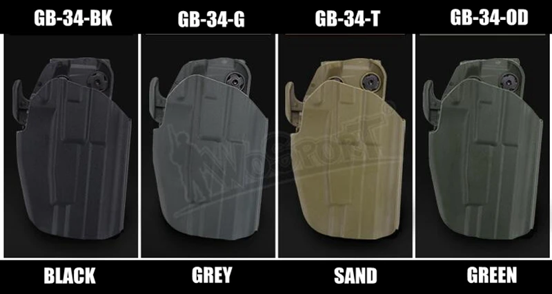 Тактический Зажим для ремня пистолет кобура аксессуар для Glock 19,23, 38, P225, H& K 45C, USP Compact, P30 пистолет Охота Стрельба Полимерная Кобура