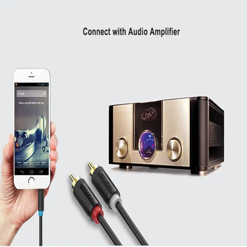 HIPERDEAL хит продаж Vention 3 5 мм штекер 3RCA Мужской AV конвертер Громкоговоритель кабель