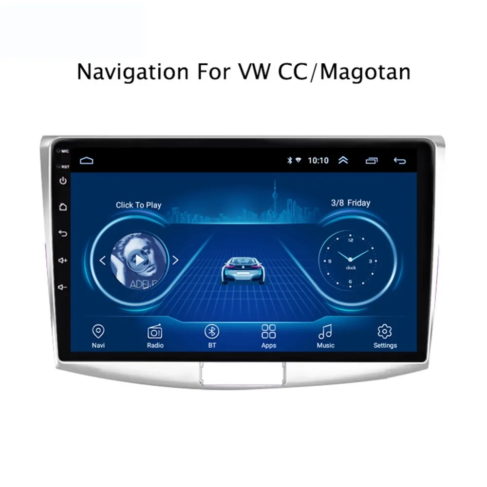 Супер тонкий сенсорный экран Android 8,1 радио gps навигация для Passat CC 2012- головное устройство планшеты стерео Мультимедиа Bluetooth