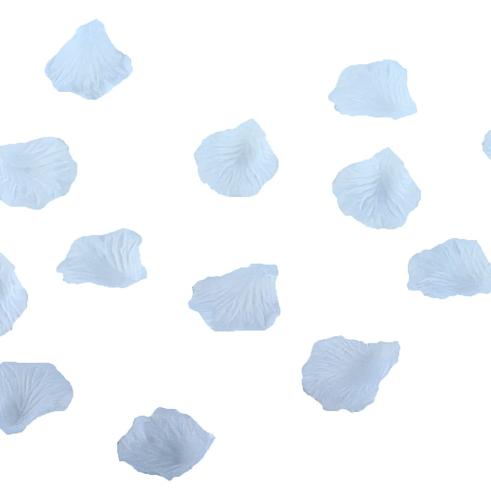 100 ⑤ упак. шелковые лепестки роз белые сувениры украшения для самодельного