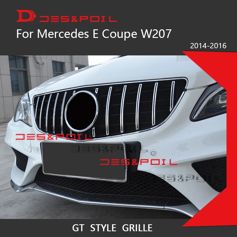 W207 гриль C207 GT Вертикальная решетка для Mercedes Benz E Coupe подтяжка лица передний бампер гоночный Спорт- E200 E320 E350 E400