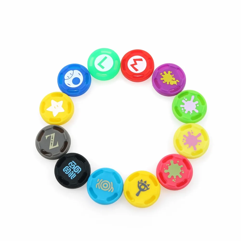 

JCD 100pcs 12color For Nintend Switch Joy-con Controller 3D analog Joystick Cap Silicone Cover Case for NS switch joy-con