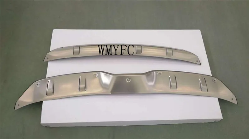 

Stainless Steel Accessories Front & Rear Skid Plate Bumper Board 2pcs Fit For Toyota C-HR CHR 2016 2017 2018