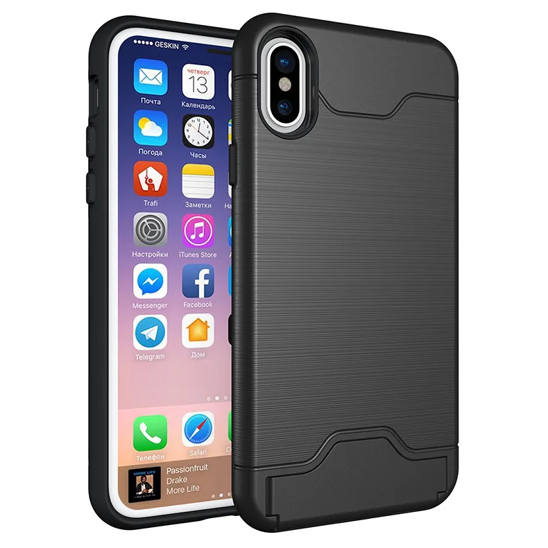 Mobile phone case cover with stand bank card holder mobile suitable for iphone |
