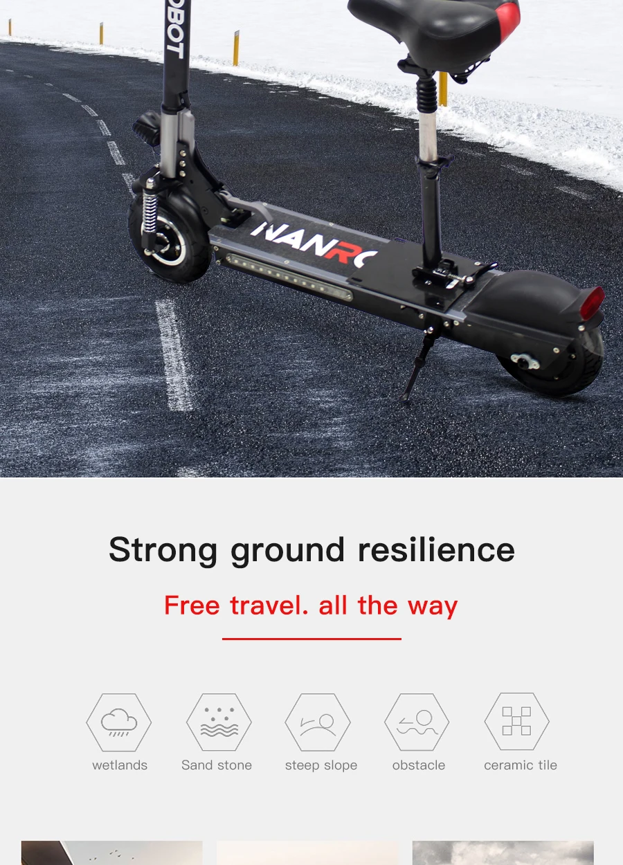 Nanrobot X4 " простой складной 500W 48V 10.4A 20Mph 25 км kick e для взрослых 2 колеса, Электрический скутер