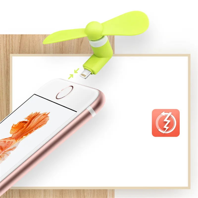 Гибкий переносной бесшумный USB-кулер охлаждающий мини-вентилятор с 8 контактами