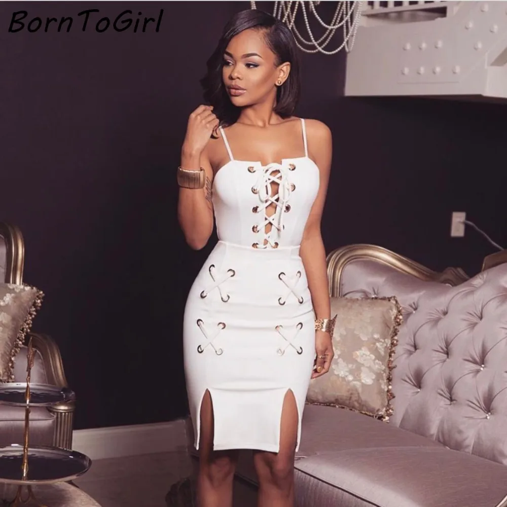 Borntogirl вечерние элегантные пикантные Холтер Глубокий v образным вырезом