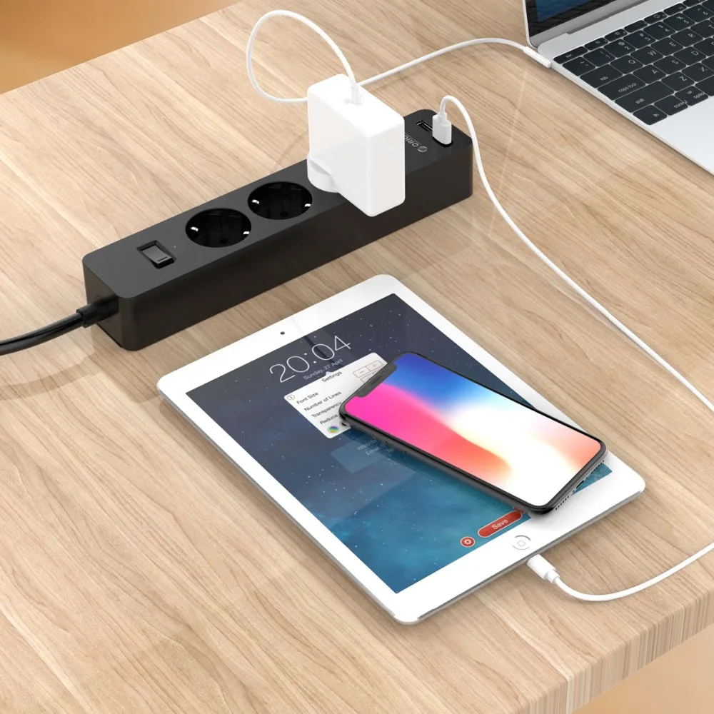 Электронная розетка ORICO розетка-удлинитель с 2 USB-портами умная европейского