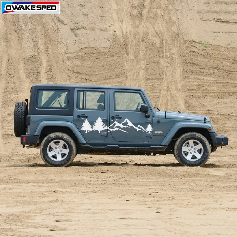 Виниловая наклейка на автомобиль Jeep Wrangler Rubicon Sahara 4 двери|Наклейки автомобиль| |
