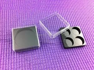 Квадратный Контейнер для теней, коробка для Косметической Пудры, пустая коробка для теней, коробка для теней для век, 50 шт.лот