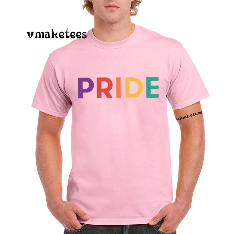 ЛГБТ Прайд месяц Мужская футболка LGBTQ Pride Футболка хип хоп Повседневная с принтом