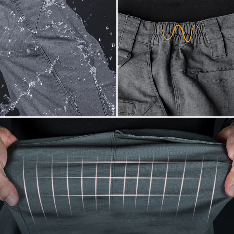 ReFire gear водостойкие военные тактические брюки мужские SWAT Kneepad стрейч тонкие брюки-карго армейские Rip-stop дышащие брюки