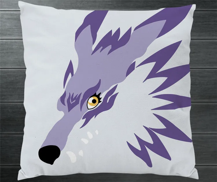 Digimon Adventure Greymon Garurumon две стороны 40x40 см наволочка чехол для подушки Косплей Fanart подарок кровать/диван/автомобиль Декор P23