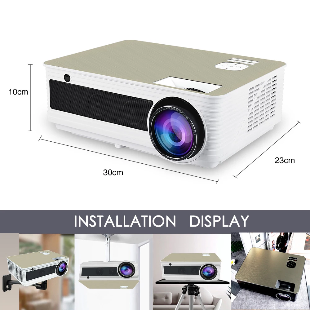 Poner Saund M5S светодиодный проектор 1920x1080p Разрешение Full HD Android проектор 3D HDMI домашний кинотеатр СВЕТОДИОДНЫЙ Proyector Bluetooth Wifi